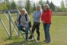 Tre tjusiga tjejer i publiken: Vivianne (promenadledare), Annmarie och Gerd.