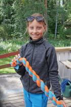 Sigrid har lyckats med en riktigt tjock snodd!