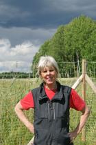 Regntunga skyar och åskmoln - men här har vi ett solsken på marken: Annica Russing!