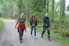 Eftertrupp de bestämda instruktörerna Ingalena, Engla och Karolina.