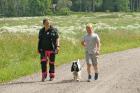 Hanna har sällskap med Max och cocker spanieln Atlas.